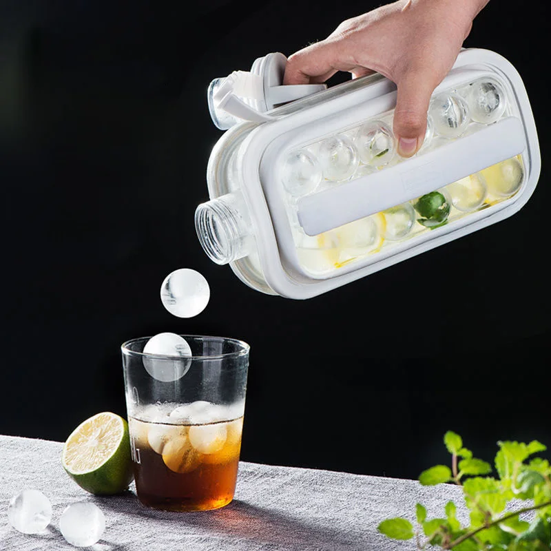 

Ice Maker Mould with Lid Cube Mold Cubic Makers Container Trays for Whiskey Cocktail Ice Ball Kettle Home Bar Kitchen Silicone