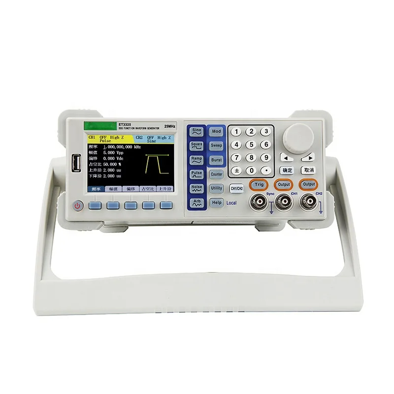 

ET3325 Dual Channel Function Digital Signal Generator Arbitrary Waveform Frequency Generator 25MHz Signal Generator