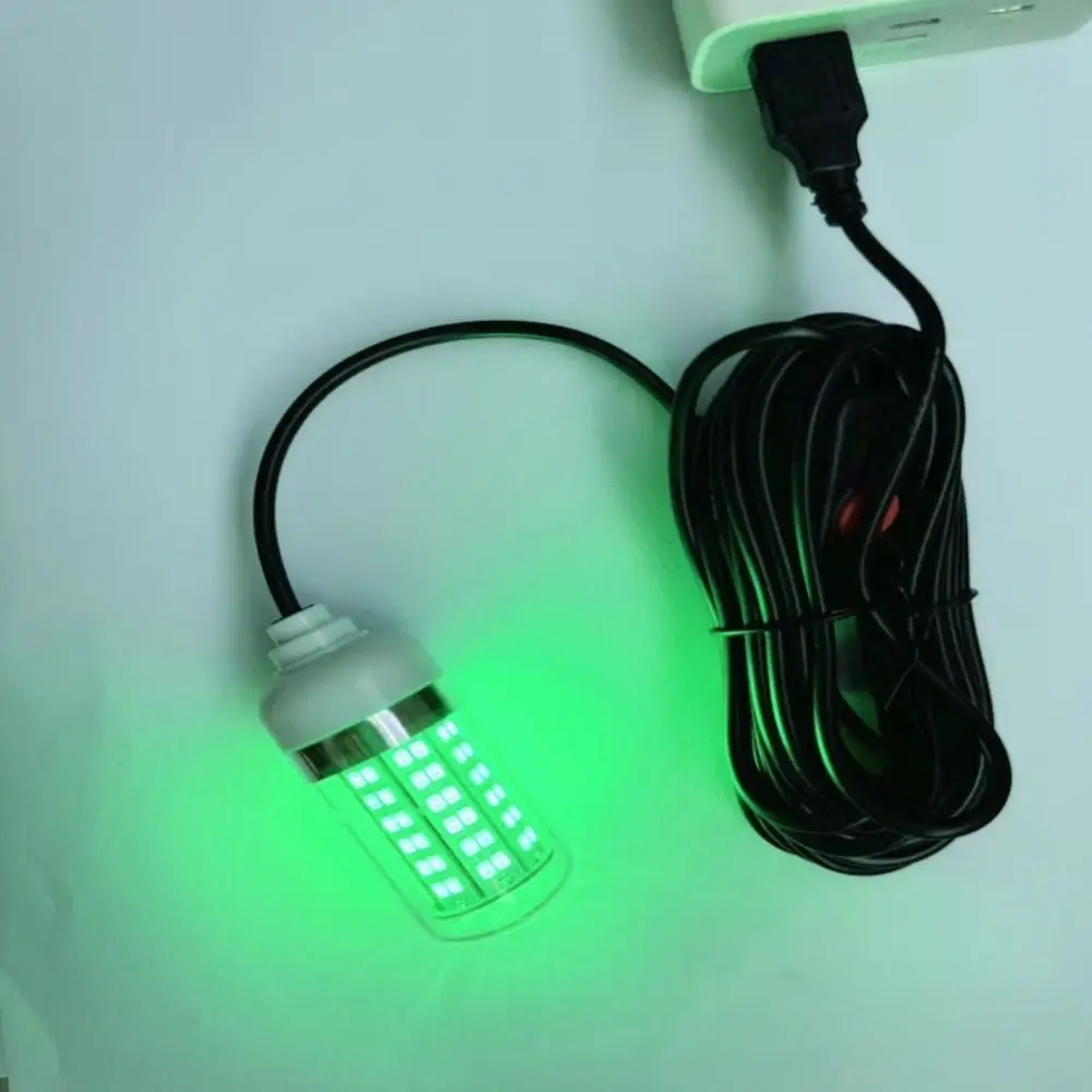 Фото 5 В USB подводная лампа для приманки рыбы IP68 водонепроницаемая эффективная лампа для приманки рыбы многофункциональная портативная №2