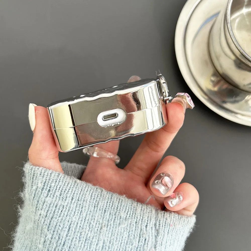 Гальванизированное серебристое зеркало для макияжа с любовным сердцем и