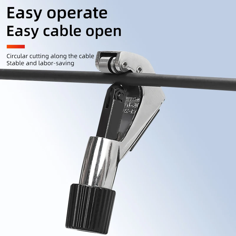 CT-274 Cable Jacket Slitter 4-28mm Optical Longitudinal Stripper Fiber Optical Cable Sheath Opener Cutter Wire Fiber Tool