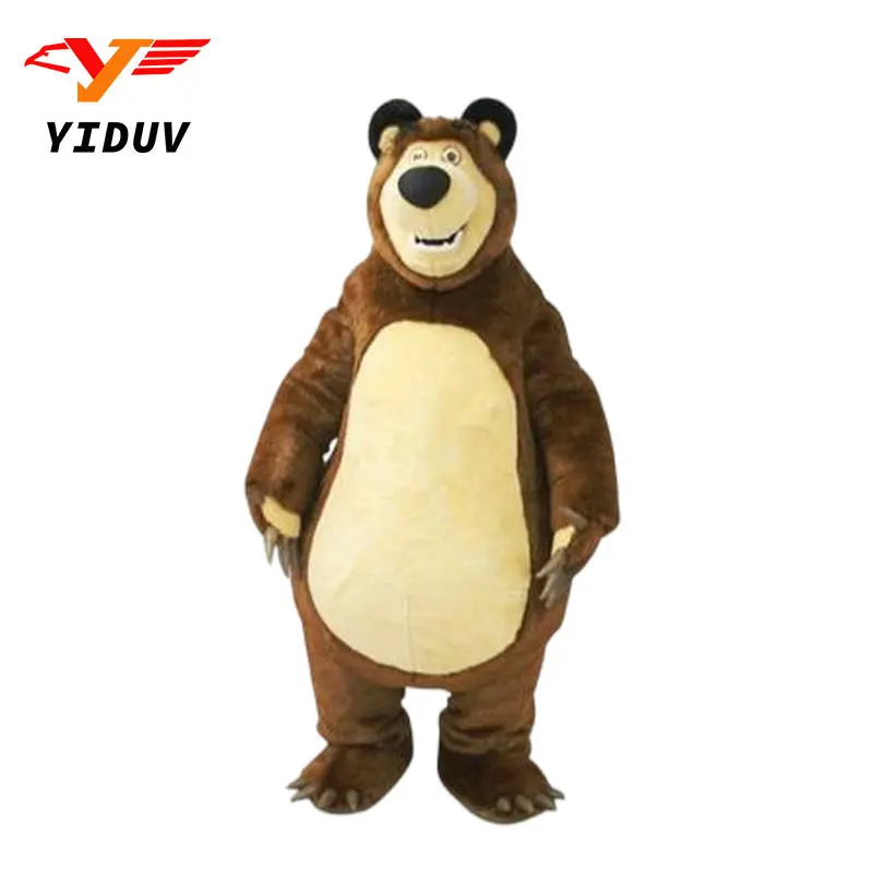 

High Quality Big Bear Ursa Grizzly Mascot Costume Cartoon Character Advertising foam Cosplay costumes Party Performance Outfits