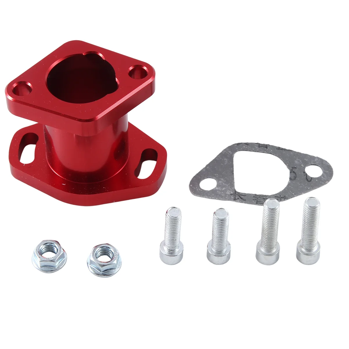 

VM22 Red Carburetor Connector Port Intake Manifold Carburetor Adapter Auto Supplies