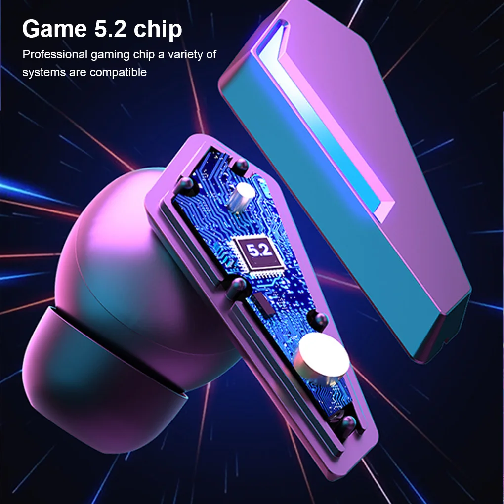 Наушники-вкладыши Bluetooth-совместимые перезаряжаемые Игровые наушники с