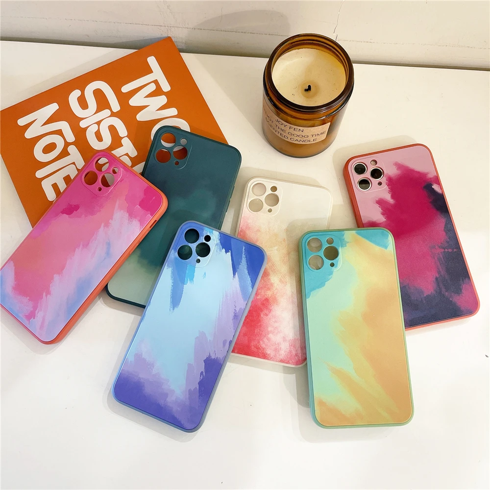 Цветной чехол из жидкого силикона для OPPO A3S A5S A12E A11K AX7 A9X F11 A72 A92 A52 A73 A32 A15 A15S A92S A94 A9 A5