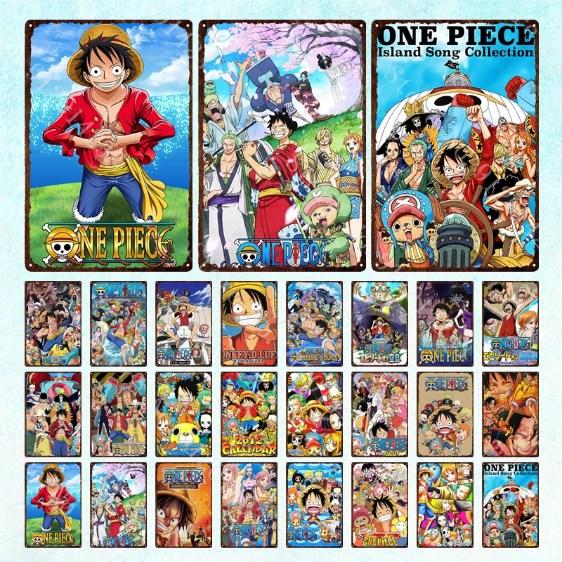 

Bandai, японское аниме, винтажные металлические знаки, цельное украшение для дома, железная живопись