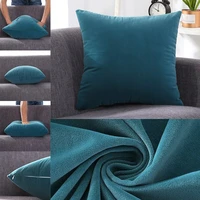 solid velvet pillow cushion cover home decorative sofa living room car housse sofa office chair lumbar pillow bed headrest