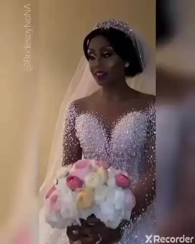 Женское свадебное платье с длинным рукавом, роскошное ажурное платье с драгоценными камнями, свадебное платье невесты, 2024