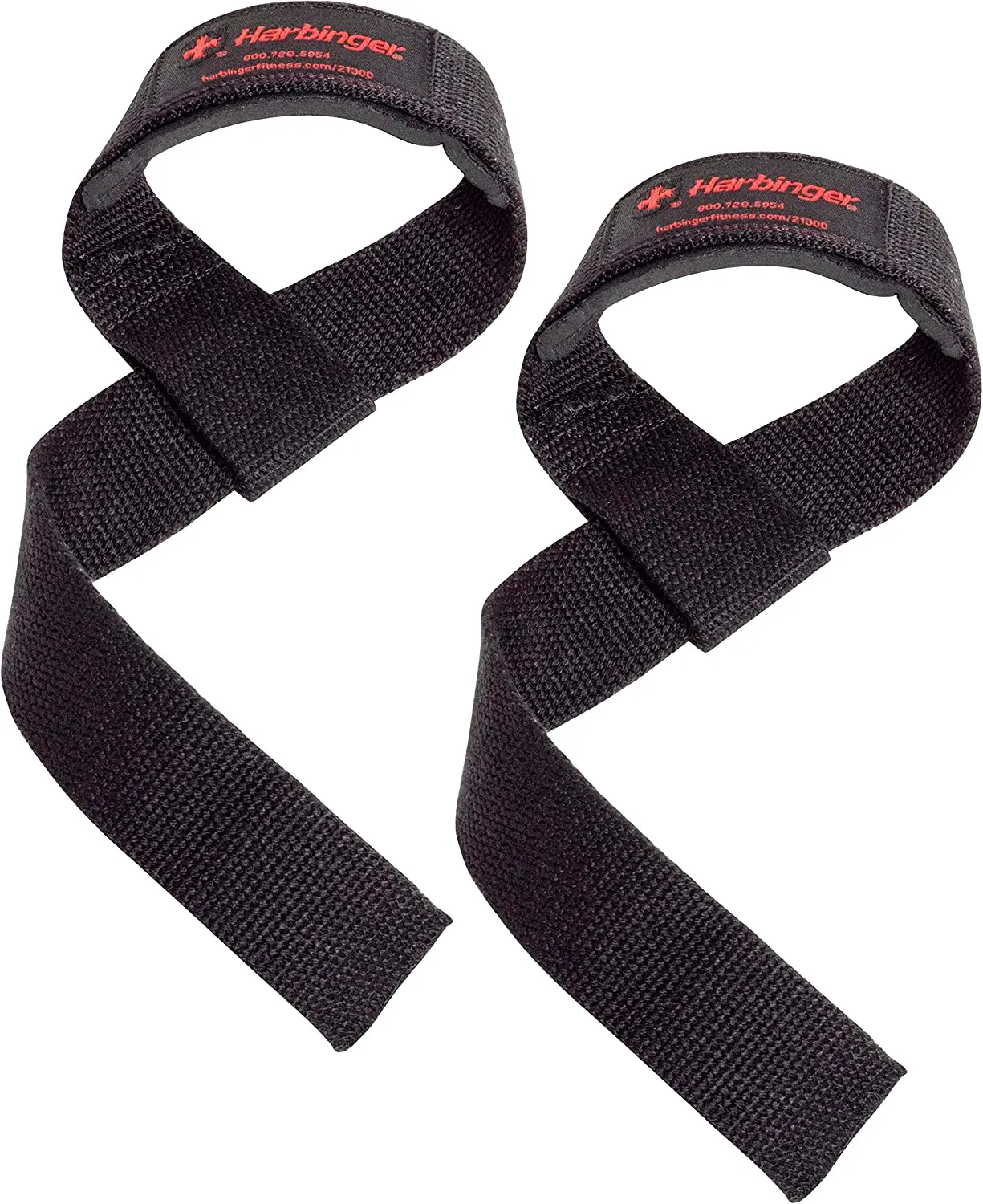 

Padded Cotton Lifting Straps with NeoTek Cushioned Wrist (Pair), Black, 5 mm
