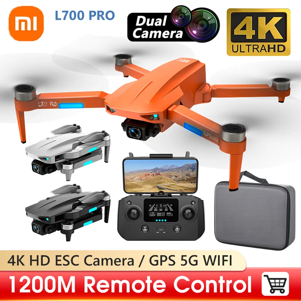 

Квадрокоптер Xiaomi L700 PRO с HD-камерой, 1,2 км, Wi-Fi, GPS