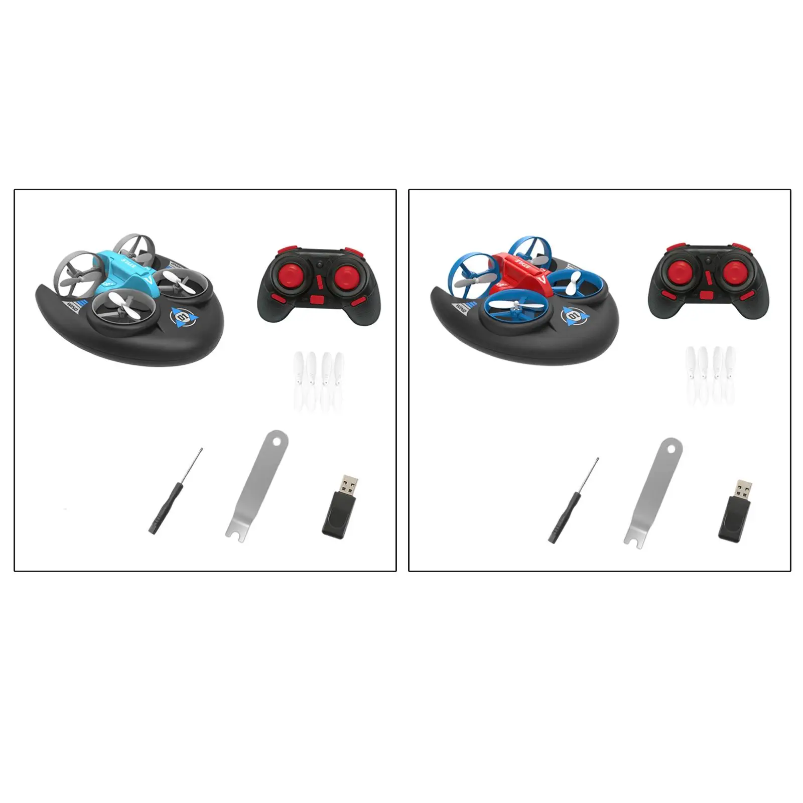 

Мини, 3-режимный перезаряжаемый Радиоуправляемый квадрокоптер с 6-канальным режимом, Летающий ховеркрафт, для детей в возрасте до года