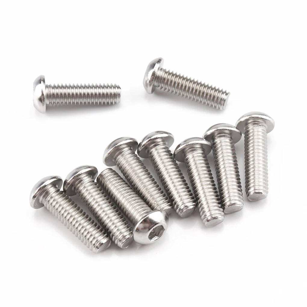 

500 Pieces M3 M5 Screws Multi-purpose Stainless Steel Bolts Nuts Hex Head Set Maintenance Accessory Replacement Part