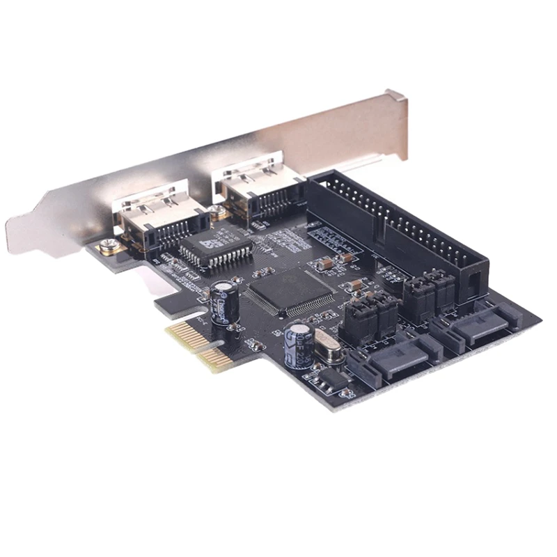 

1 шт. SATA IDE PCI E адаптер PCI E к SATA 2,0 + IDE ESATA X2 комбинированный адаптер конвертер RAID контроллер карта