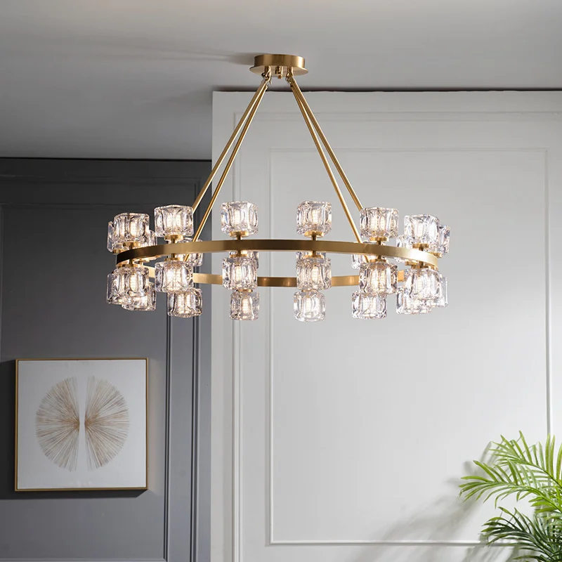 

nordic led crystal vintage led crystal scandinavian chandeliers ceiling deco maison e27 pendant light dining room