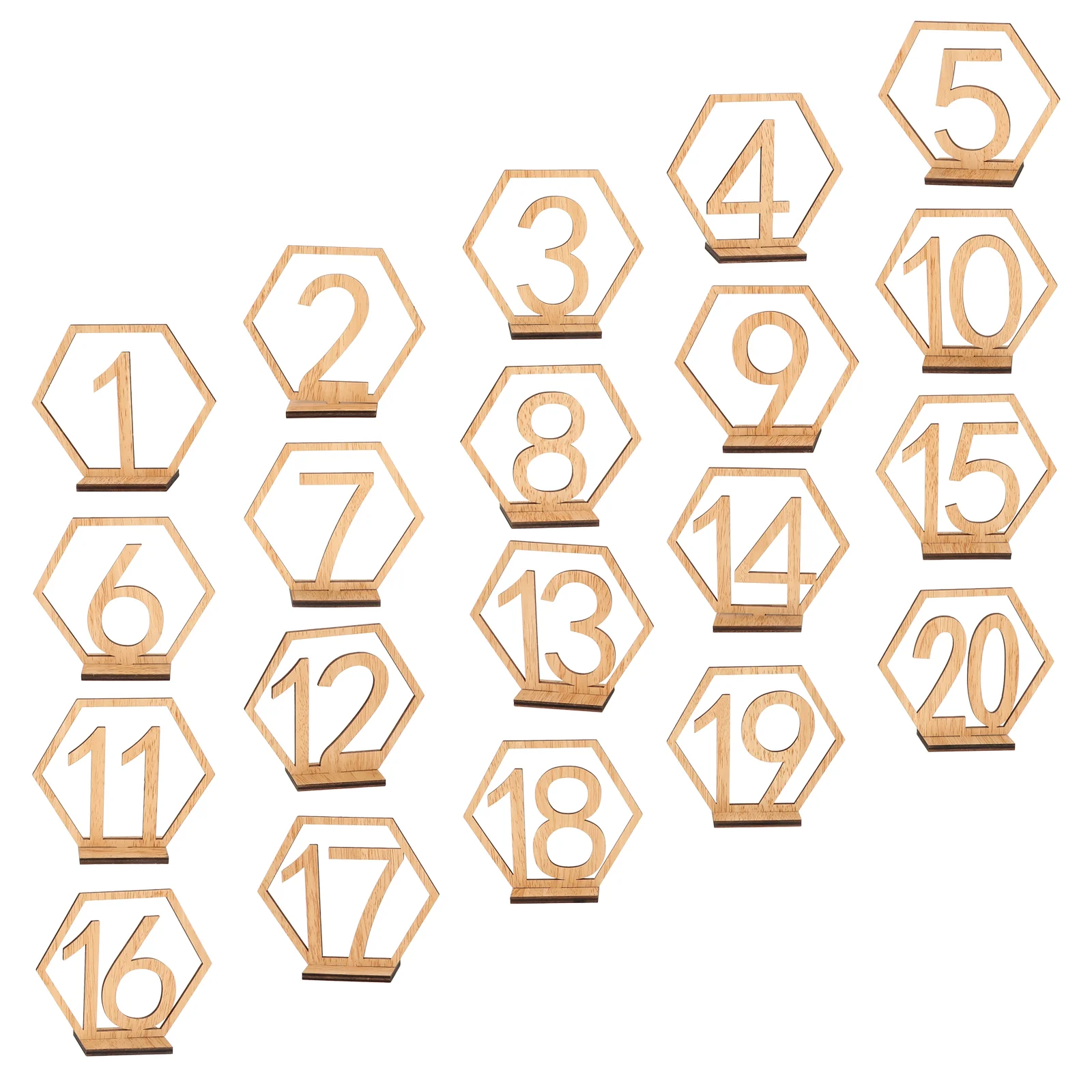 20 шт. деревянные свадебные номера стола декор для украшения деревенские