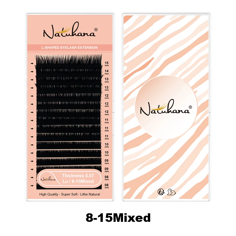 Natuhana L/L+/LC/LD/LU(M) накладные ресницы бесплатная доставка макияжа 8-15Mix L образный