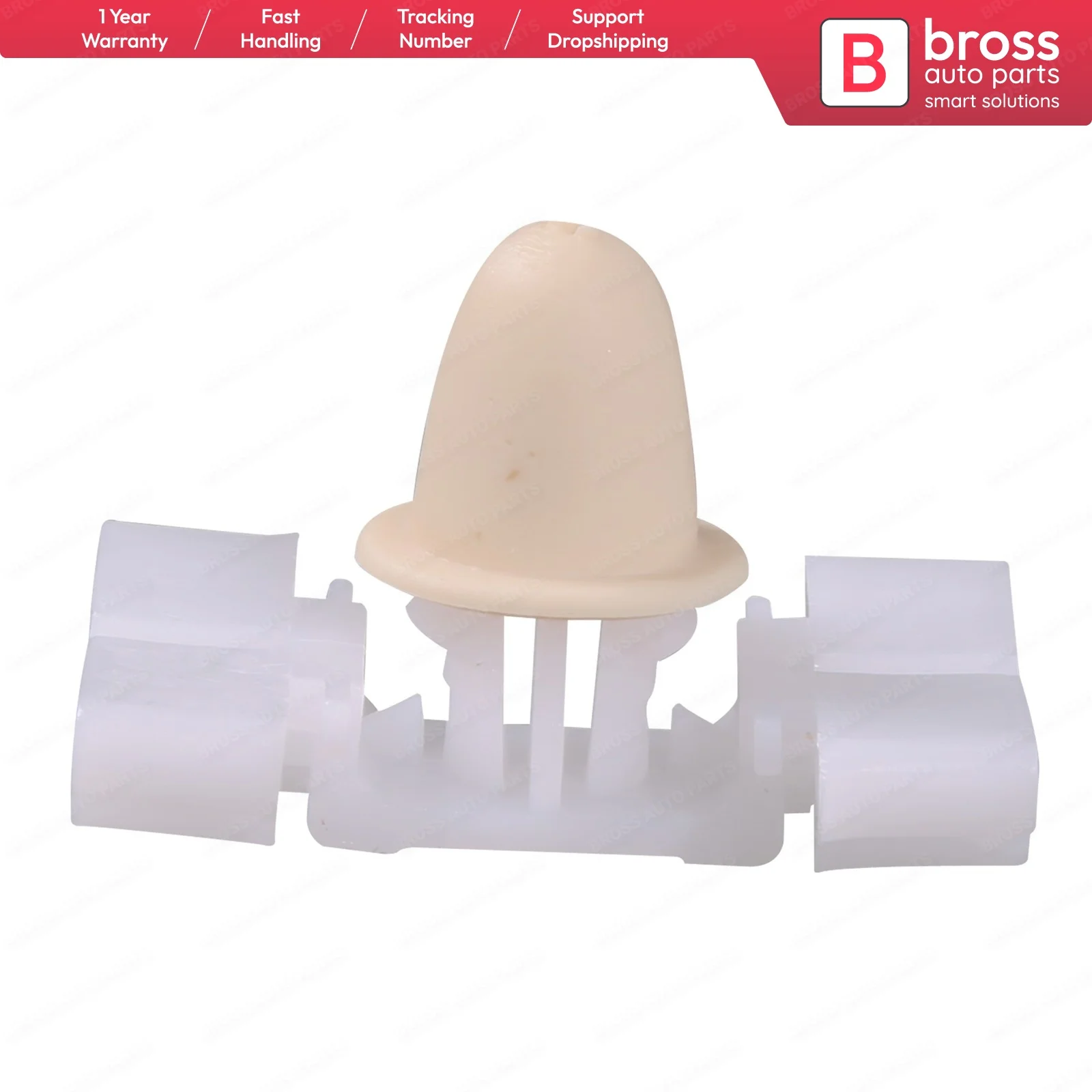 

10 Pieces Side Moulding Clip, White for BMW : 51131960054