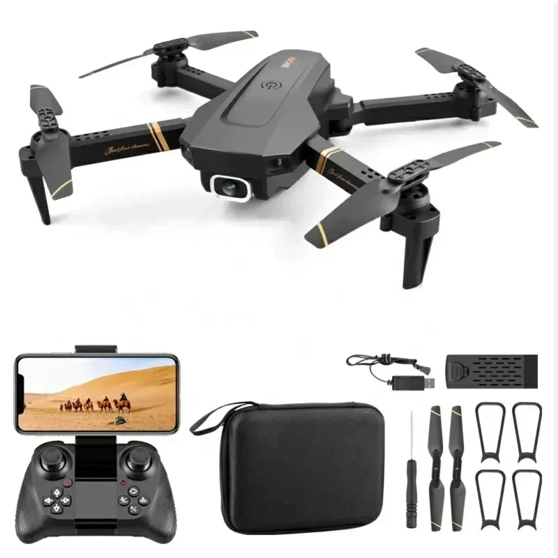 

HJ Remote Control Smart Return Drone V4 4K HD Camera Gps Mini Rc DronToy