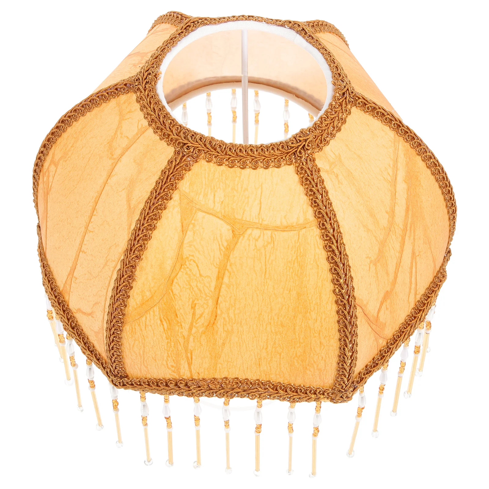 

Chandelier Lampshade Fringe Shades European Vintage Room Decor Aesthetic Wrought Iron Replacement Western Fabric