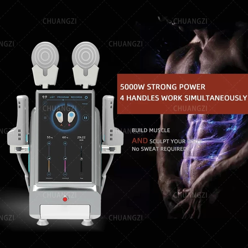 

DLS-EMSLIM 13Tesla 5000W Stimulation Machine Pulse Electrical Hip Muscle Massager Hip Trainer EMSZERO 4 Handle Options Salon