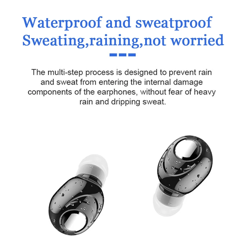 Беспроводные Bluetooth-наушники V5.0 игровая мини-гарнитура с микрофоном спортивные