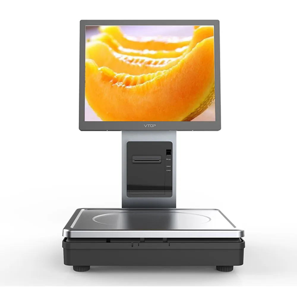 

NEW 15kg digital weight scale with pos terminal and label printer