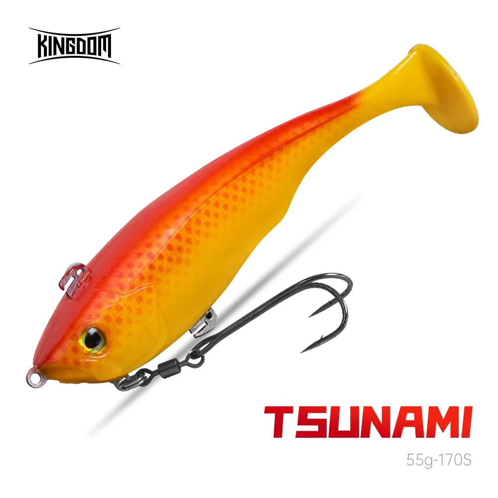 

Kingdom Hot Crazy Trout Soft Baits 170mm 55g Fishing Lures Jigging PVC Soft Lure Saltwater Swimbaits High Quality Fishing lures