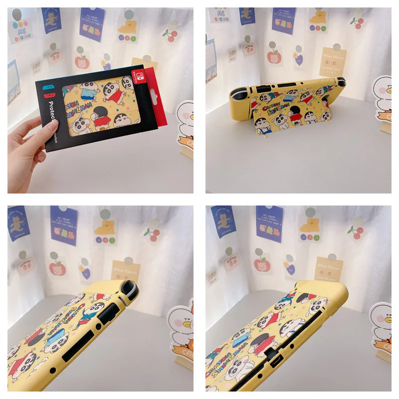 Crayon Shin-chan Japan для Nintendo Switch OLED защитный чехол NS игровая консоль ТПУ полноразмерный