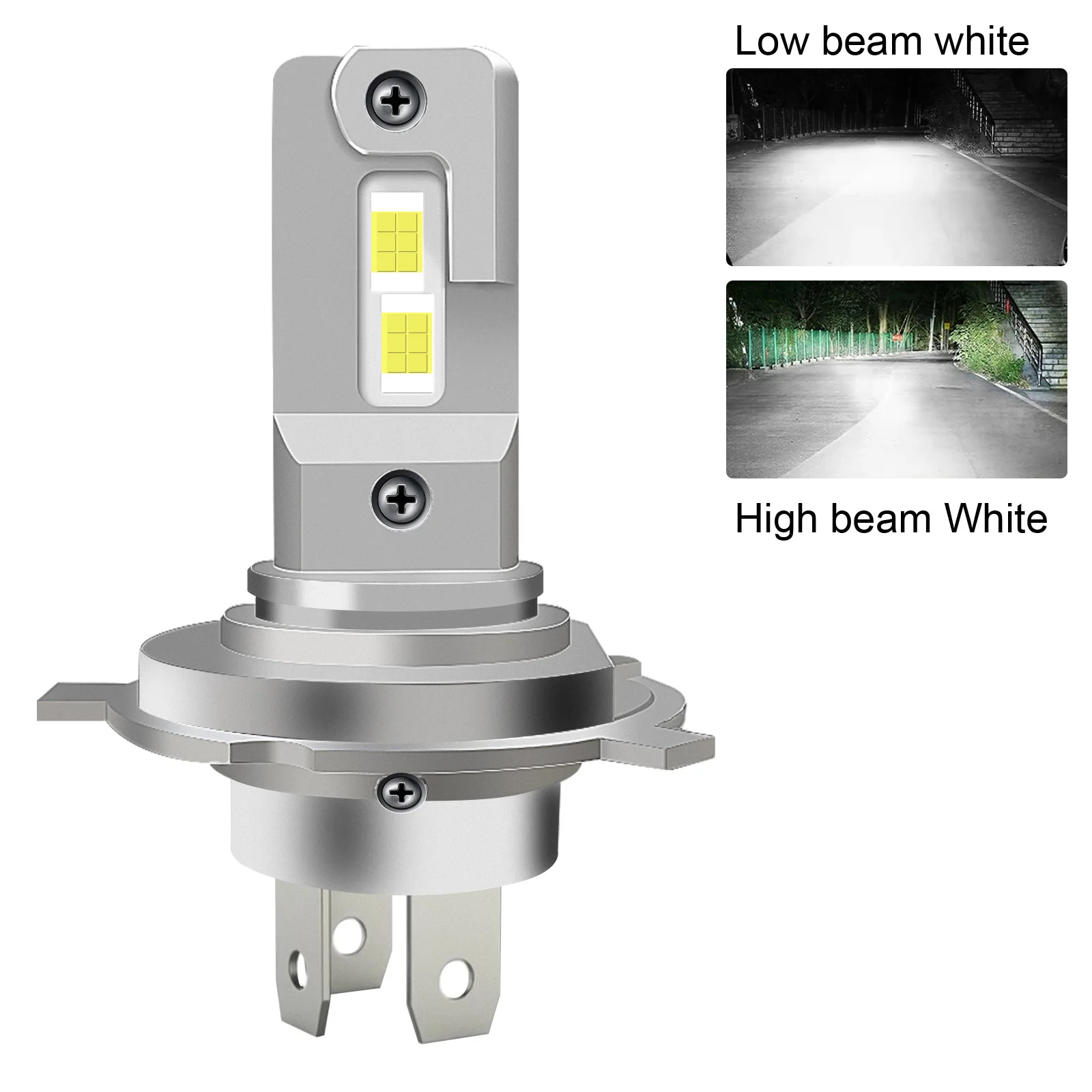 

1 шт. H4 9003 светодиодная фара дальнего и ближнего света для мотоцикла Audi Honda VW Toyota H4 светодиодная лампа мотоциклетная фара