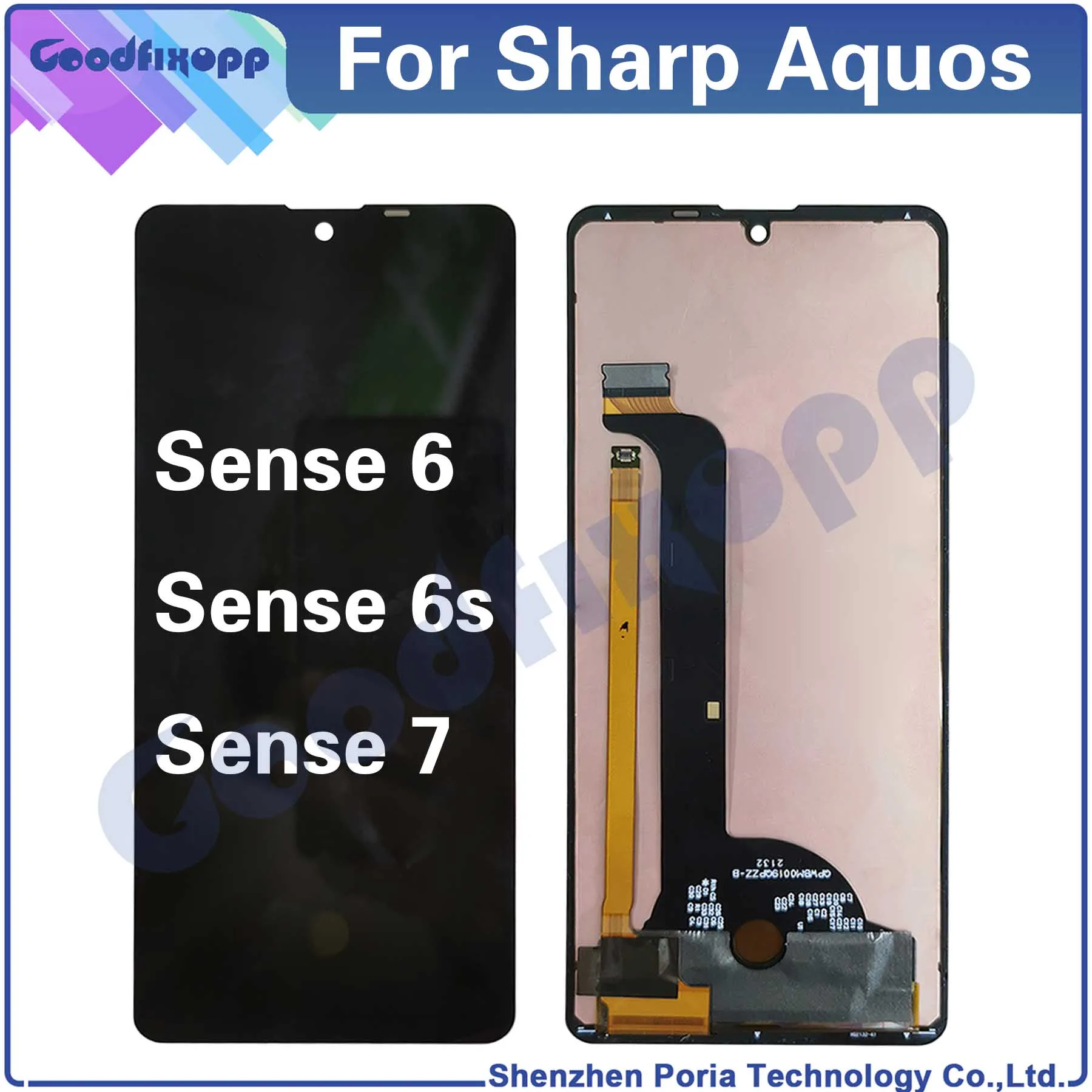 Для Sharp Aquos Sense 6 6s 7 Sense6 Sense6s Sense7 ЖК-дисплей с цифровым преобразователем сенсорного