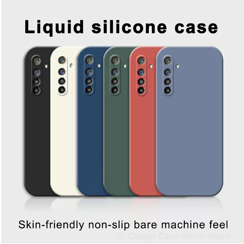 

Жидкий силиконовый чехол для телефона Realme XT, противоударный защитный чехол с защитой от царапин для Realme X T, размеры 6,4 ''RMX1921