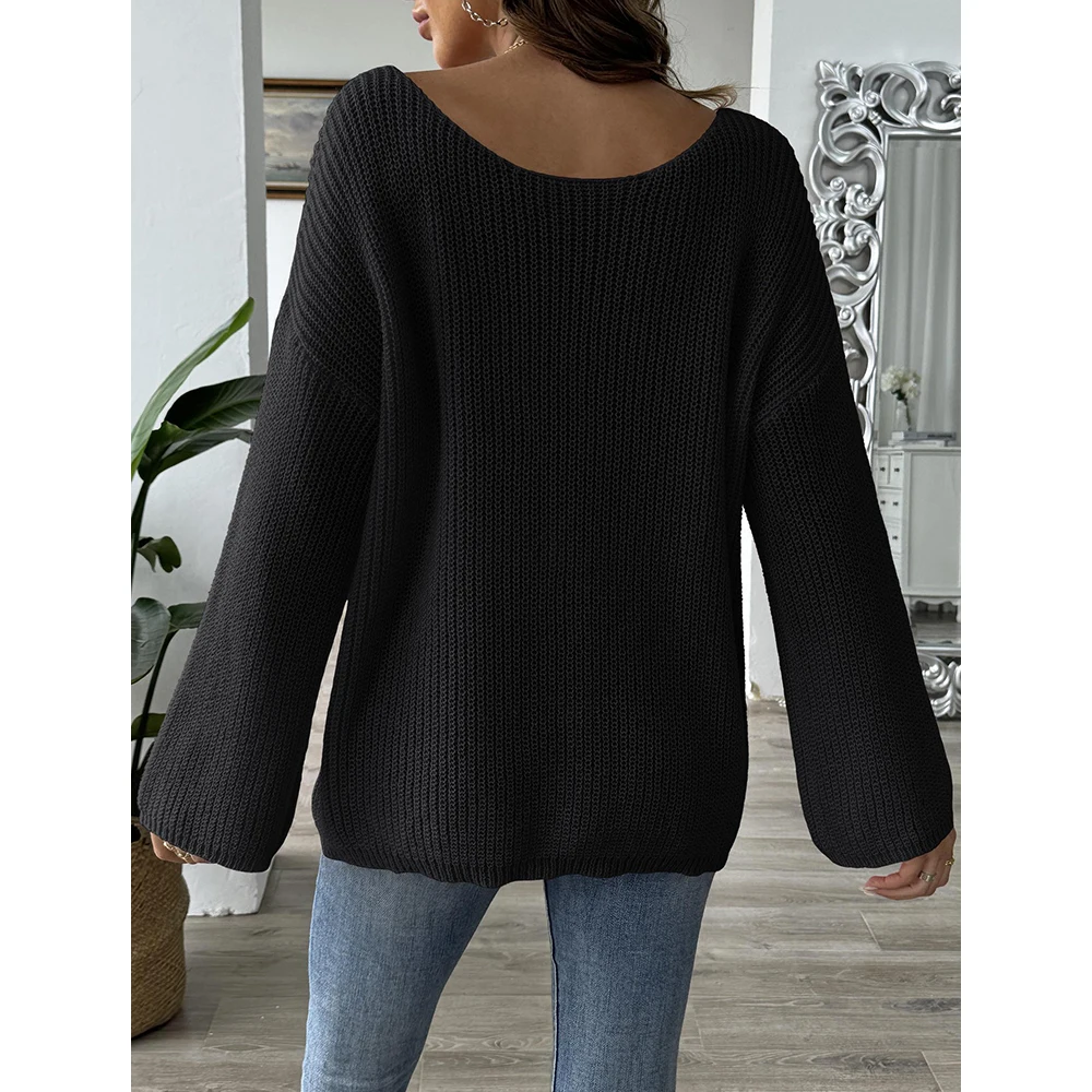 Mia Muse женский свитер осенний французский модный удобный повседневный с длинными