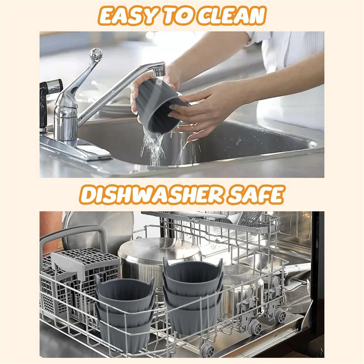 6 шт. силиконовые формочки для яиц