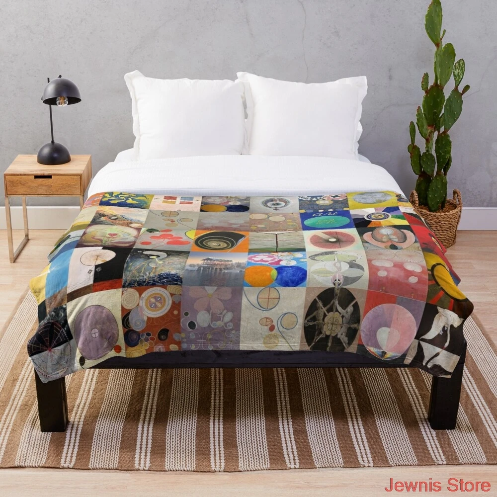 

Детское фланелевое одеяло Hilma af Klint, украшение для спальни