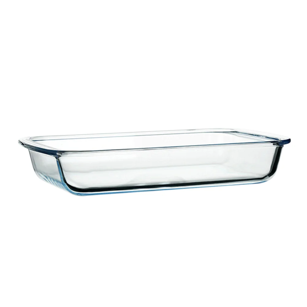 

Home Multi-use Baking Plate Steak Pizza Pasta Baking Dish Glass Tableware