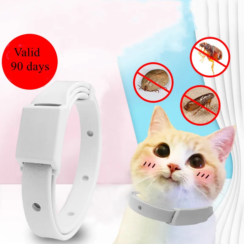 

Pet Adjustable Flea & Tick Prevention Collar Perro for Cat Dog Harness Mosquitoes Repellent Collar Insect Mosquitoes Coleira