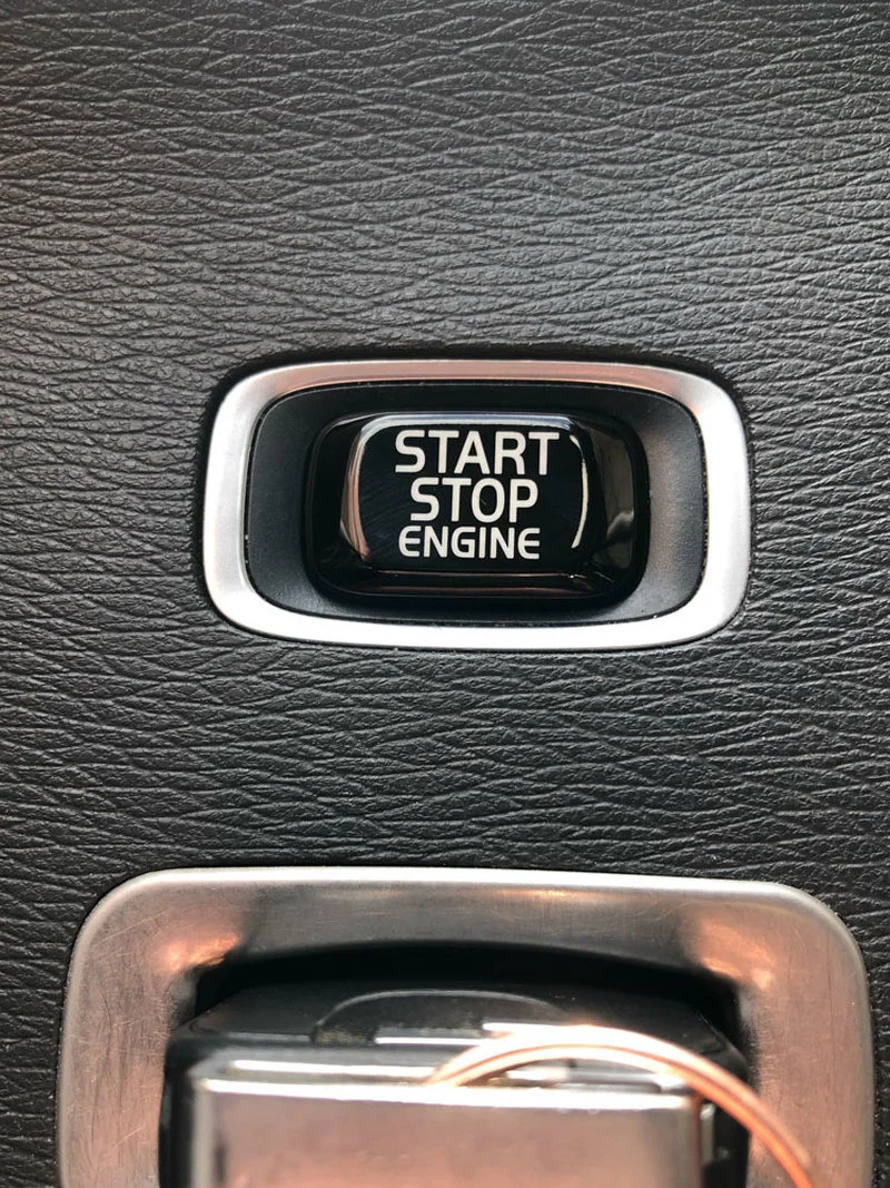 Coperchio pulsante di avvio a una chiave per auto coperchio pulsante di arresto avvio motore accessori per decorazioni auto per Volvo V40 V60 S60 XC60 S80 V50 V70 XC70
