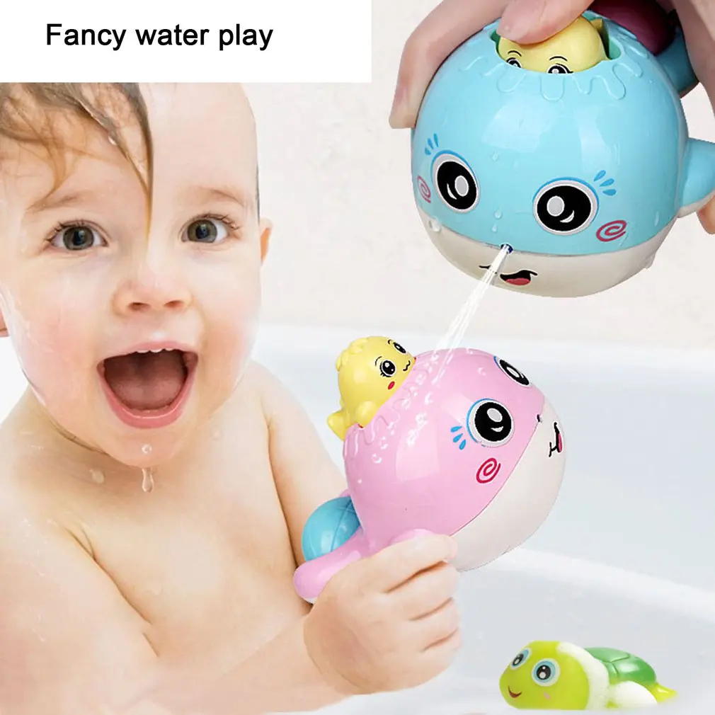 

Infant Bath Toys Cute Cartoon Whale Spray Water Shower Swim Pool Bathing Toys Whale Bath Ball Infant Water Toy