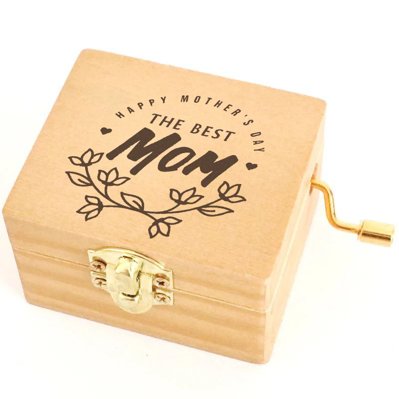 

Personalized The Best Mom Music Box Mother's Day Music Available Custom Engraved The Best Mom Wooden Box