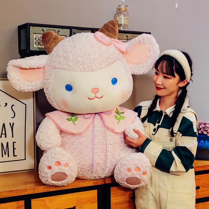 

Zqswkl 30/55 см Милая овечья кукла-лоли, плюшевая игрушка, кровать для девочек, Спящая кукла, искусственная кожа, милые животные, мягкие игрушки