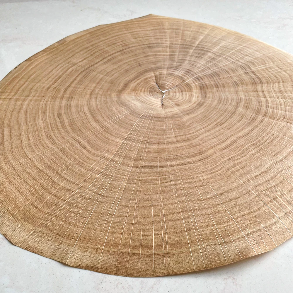 Натуральный круглый деревянный шпон ручной работы для столярных работ