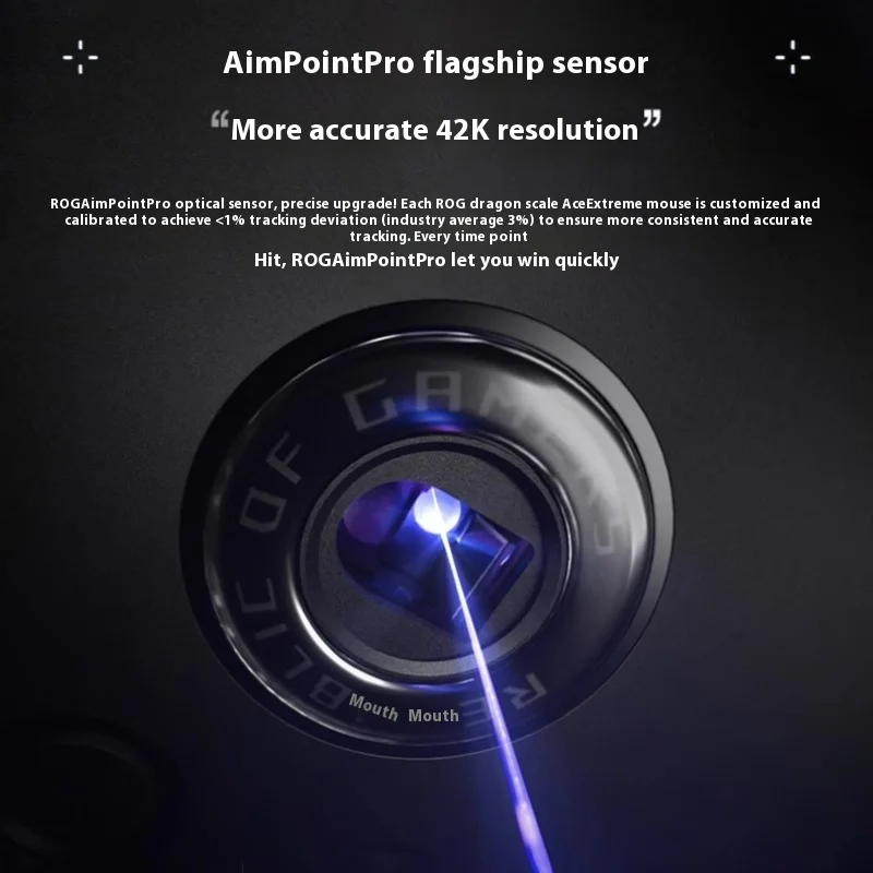 ROG Ace Extreme Мышь Беспроводная Углеродное Волокно Rgb Легкий Датчик 42k Возврат 8k