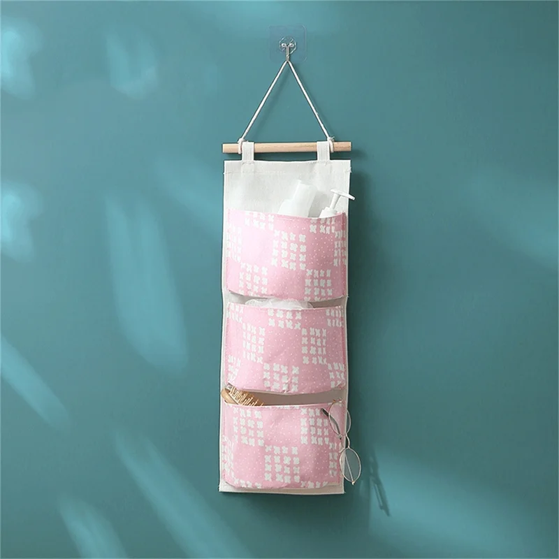 

Хлопковая настенная сумка для хранения, 3/5/7 карманов