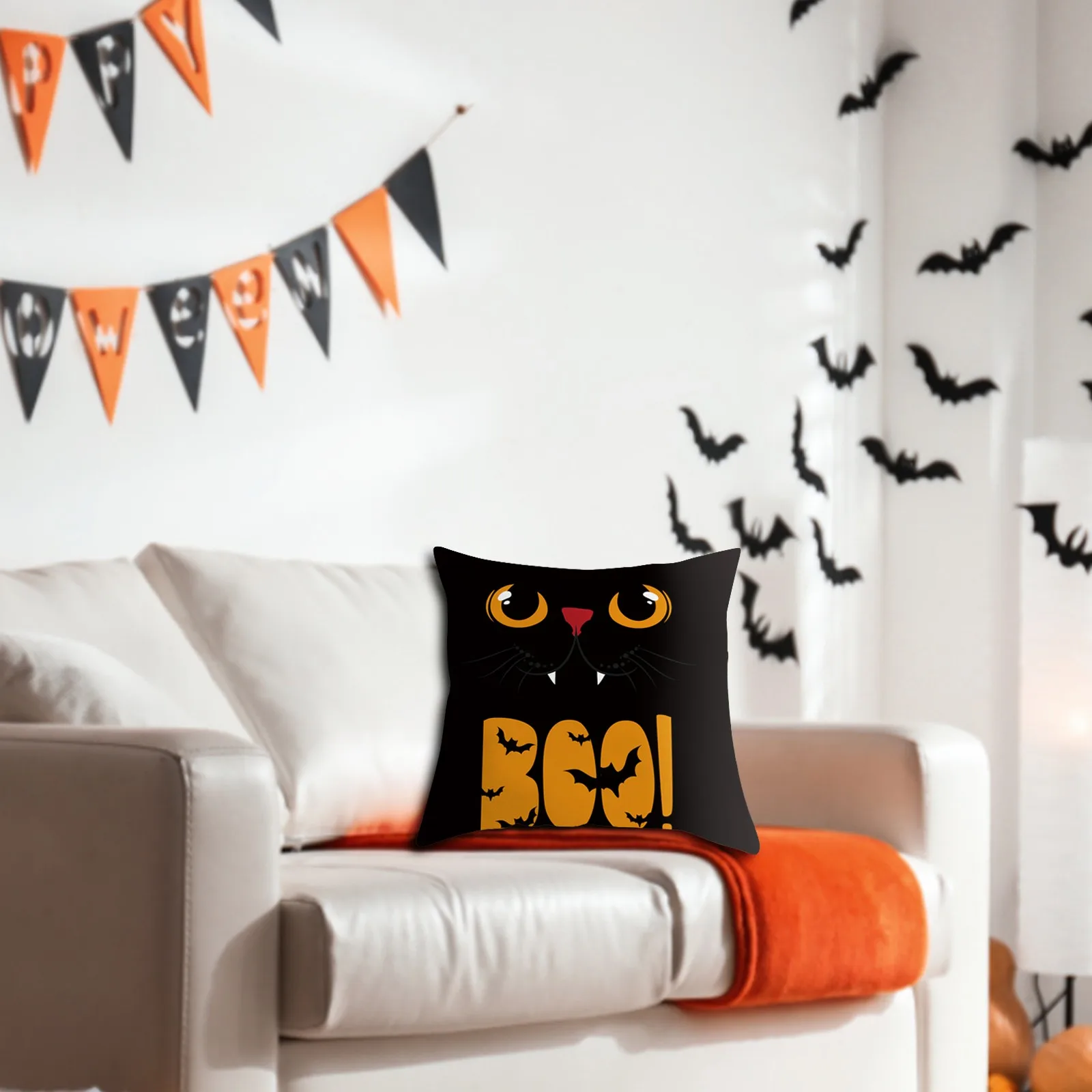 

Halloween Horror Home Sofa Cover Decorative Cushion Pillowcase Pillow Cases