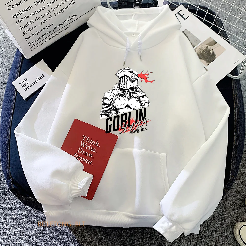 

Goblin Slayer Hoodies Women Printed Pullovers Autumn Winter Long Sleeve Gothic Tops Hunter Popular Characters Sweatshirts Casual