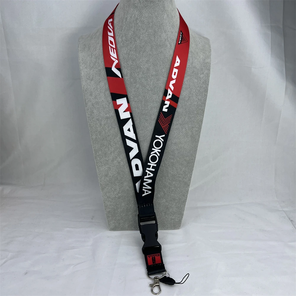 

Автомобильный брелок для шеи, ремешок, нейлоновая лента для удостоверения личности, тканевый брелок для ключей, черный ремень для ключей, украшения для автоаксессуаров ADVAN