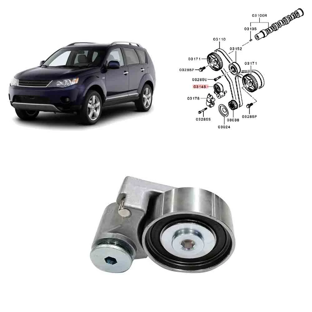 Цельный рычаг натяжителя ремня ГРМ для Outlander CW GF натяжитель Pajero Sport KH KS переходное