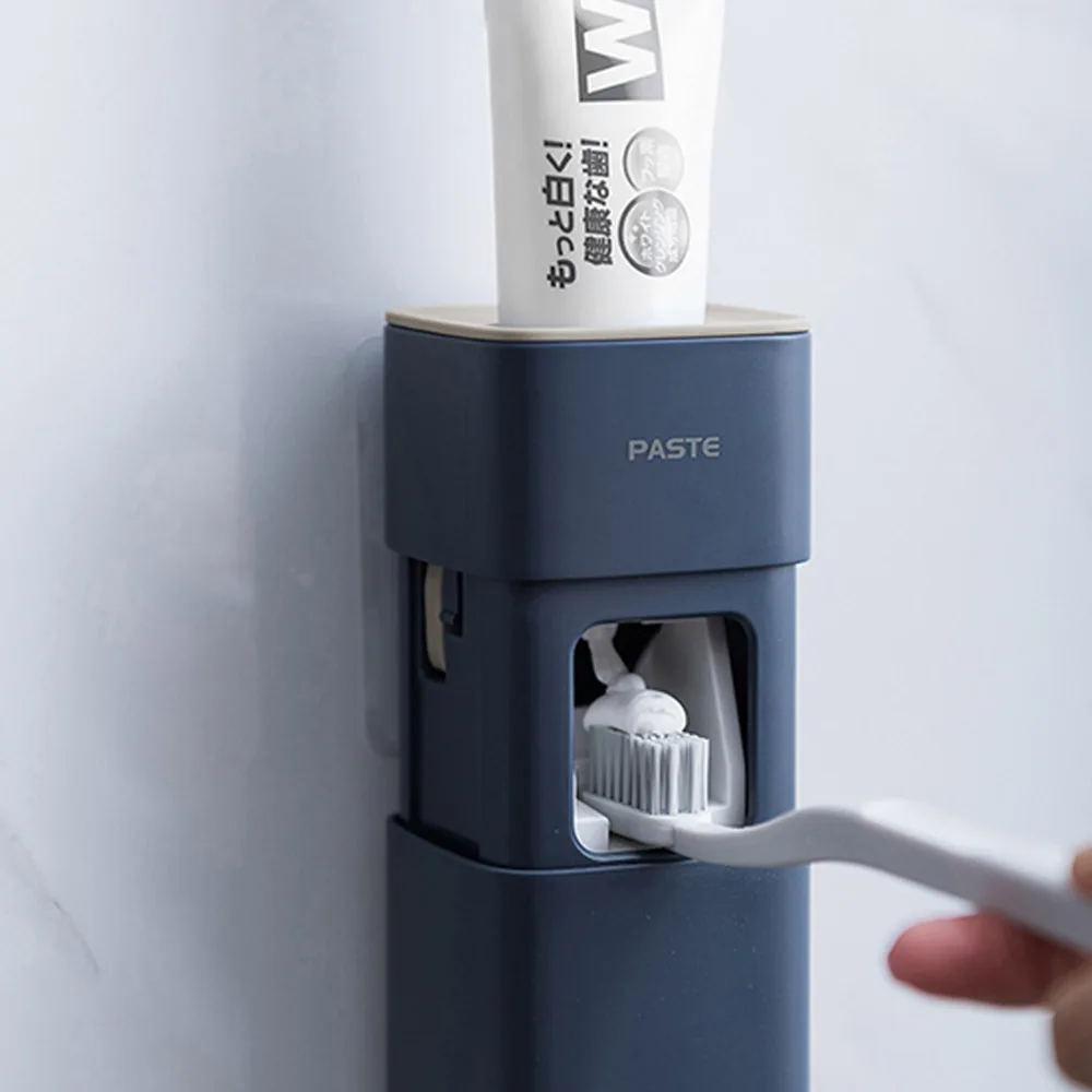 

Retractable Toothpaste Dispenser Home Tools Simple Automatic Squeezer Bathroom Accessories Supplies DustProof Toothpaste Press