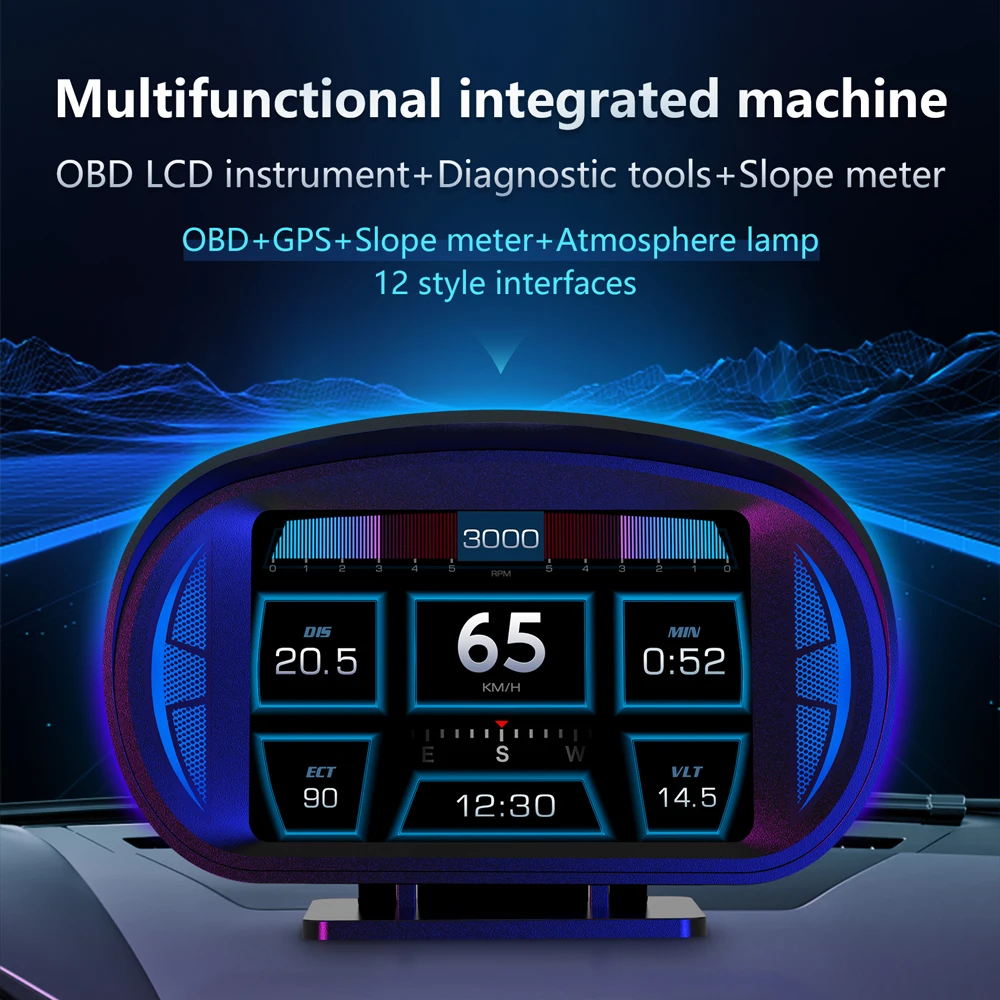 Для Chevrolet Agile Cobalt Volt Impala Caprice SS Adra Niva FNR-X Автомобильный OBD2 USB GPS HUD Проектор на лобовое