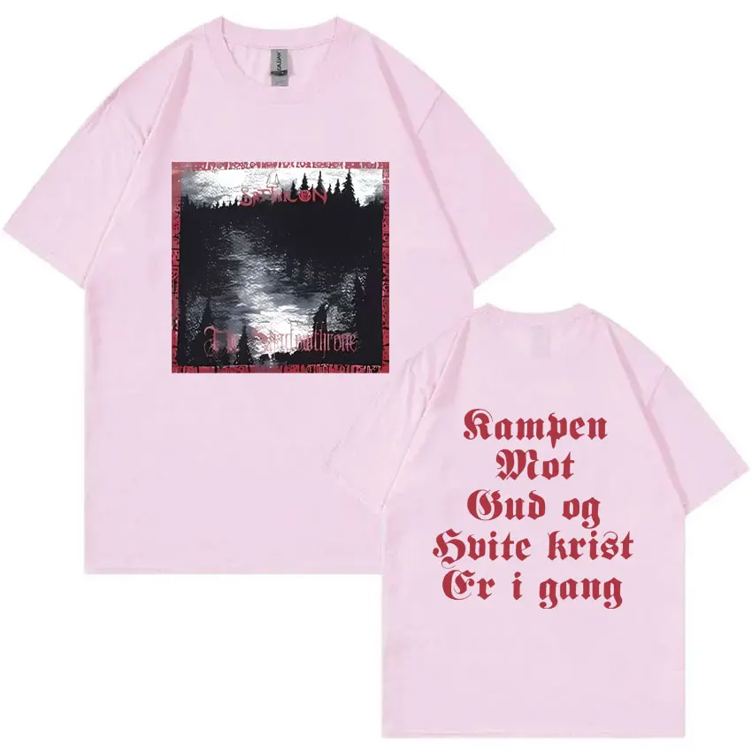 Satyricon Shadowthrone футболка с двусторонним принтом Mayhem футболки Darkthrone для мужчин и